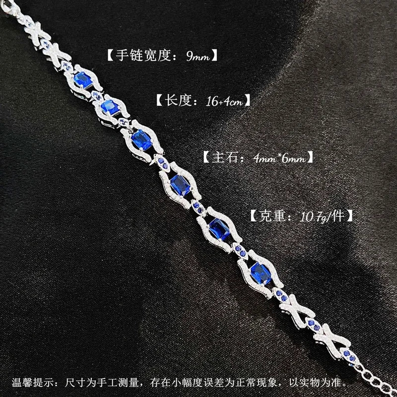 Geometric AAA Zircon 18KT Bracelet for European Woman