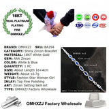 Geometric AAA Zircon 18KT Bracelet for European Woman
