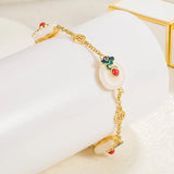 Vintage RUYI Cloud 18KT Chain Bracelet