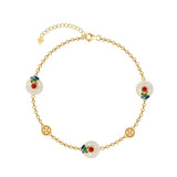 Vintage RUYI Cloud 18KT Chain Bracelet