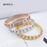 Brass Gold-Plated Flower Bracelet for Women