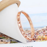 Brass Gold-Plated Flower Bracelet for Women