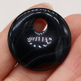 Malachite Agate Round Semi-hole Beads Necklace Bracelet Jewelry 8PCS