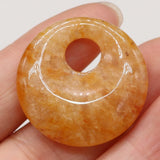 Malachite Agate Round Semi-hole Beads Necklace Bracelet Jewelry 8PCS