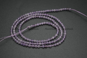 Natural Amethyst Diamond Cutting Stone Round Beads