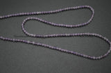 Natural Amethyst Diamond Cutting Stone Round Beads