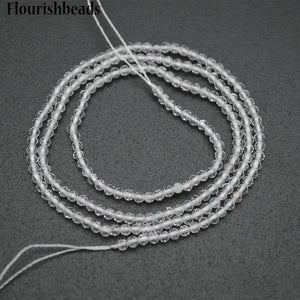 Natural Crystal Quartz 2mm Round Loose Beads