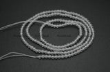 Natural Crystal Quartz 2mm Round Loose Beads