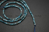 2mm Dark Apatite Diamond Cutting Stone Round Loose Beads