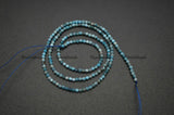 2mm Dark Apatite Diamond Cutting Stone Round Loose Beads