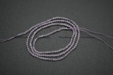 2mm Lavender Amethyst Diamond Cut Round Loose Beads