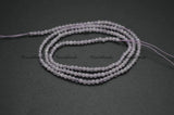 2mm Lavender Amethyst Diamond Cut Round Loose Beads