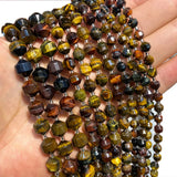 Faceted Agate Jade Tiger Eye Crystal Beads 6/8/10MM
