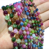 Faceted Agate Jade Tiger Eye Crystal Beads 6/8/10MM