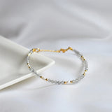 Moonstone Pearl Bracelet 18K Filled Natural Stones