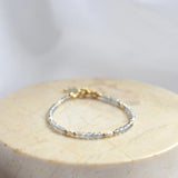 Moonstone Pearl Bracelet 18K Filled Natural Stones