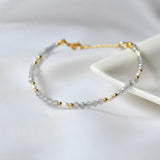Moonstone Pearl Bracelet 18K Filled Natural Stones