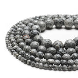 Faceted Grey Map Stone Loose Beads for Jewelry Making DIY Bracelet Accessories
