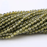 Faceted Zircon Beads Small Natural Stone Diy Bracelet Necklace Earring Beads
