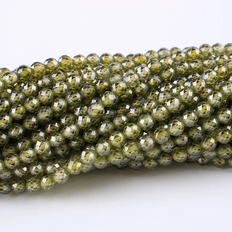 Faceted Zircon Beads Small Natural Stone Diy Bracelet Necklace Earring Beads