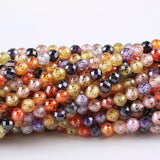 Faceted Zircon Beads Small Natural Stone Diy Bracelet Necklace Earring Beads