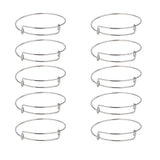 10 Pcs/ Lot Silver & Rhodium Plated Charm Bracelets & Bangles Jewelry