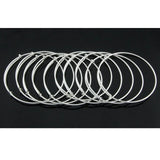 10 Pcs/ Lot Silver & Rhodium Plated Charm Bracelets & Bangles Jewelry