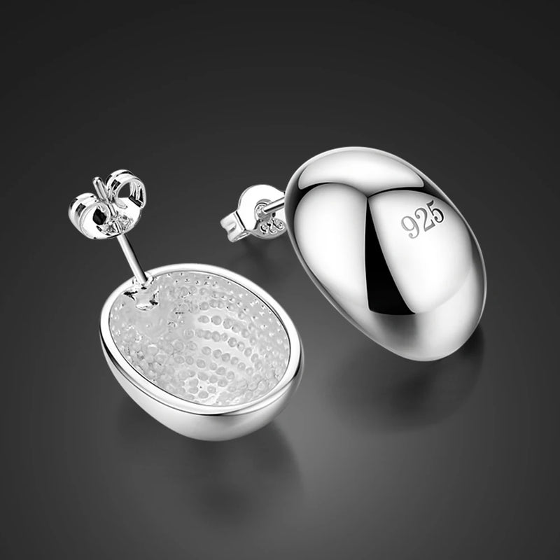 925 Sterling Silver Beetle Stud Earrings