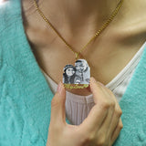 Personal Family Picture Pendant Necklace Hip Hop