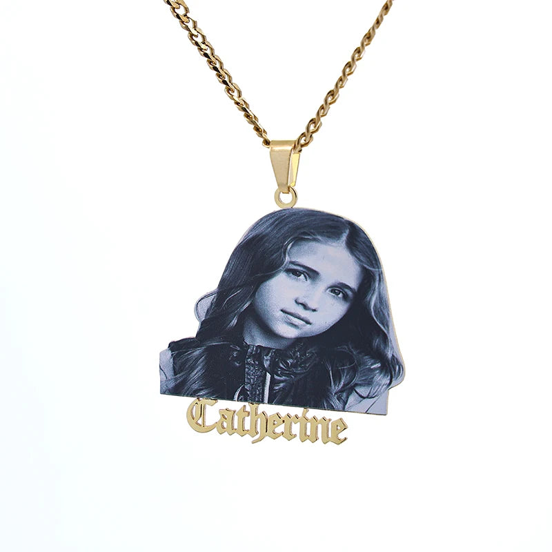 Personal Family Picture Pendant Necklace Hip Hop