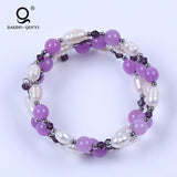 Freshwater Pearl Adjustable Wire Bangle Bracelet