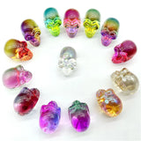 Crystal Rainbow Skull Charm Jewelry Gift 10Pcs