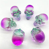 Crystal Rainbow Skull Charm Jewelry Gift 10Pcs