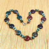 Natural Indian Agates Stone Necklace Power Stone Jewelry