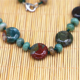 Natural Indian Agates Stone Necklace Power Stone Jewelry