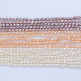 2.5-3mm Rice Pearls Strand - Jewelry Making Pearls