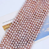 Freshwater Rice Pearls Strand For Jewelry Making