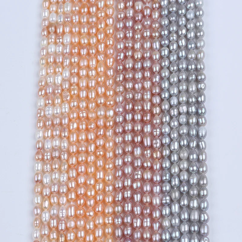 Freshwater Rice Pearls Strand For Jewelry Making