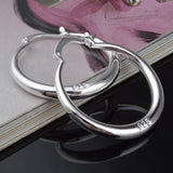 925 Sterling Silver Round Earrings, Women's Jewelry