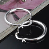 925 Sterling Silver Round Earrings, Women's Jewelry