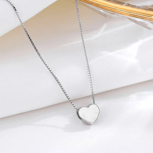 Sterling Silver Heart Necklace for Women