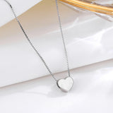 Sterling Silver Heart Necklace for Women