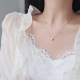 Sterling Silver Heart Necklace for Women