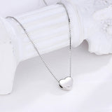 Sterling Silver Heart Necklace for Women