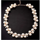 Pearl Choker Necklace Women Statement Collar Necklaces