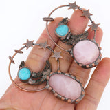 Rose Citrine Amethyst Pendant Necklace