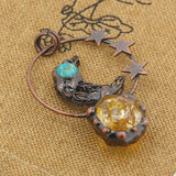 Rose Citrine Amethyst Pendant Necklace