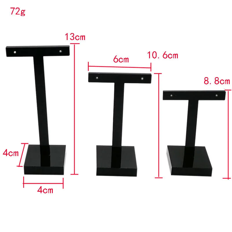 Lot Of 3 Acrylic Earrings Display Stand Rack Holder