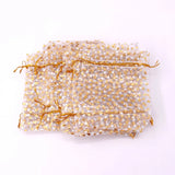 Pink Champagne Organza Gauze Bag Drawstring for Holiday Packing