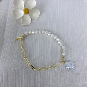 Potato Shape Pearl Bracelet for Girls